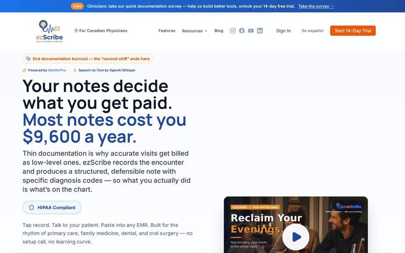 ezScribe — Your notes decide what you get paid.